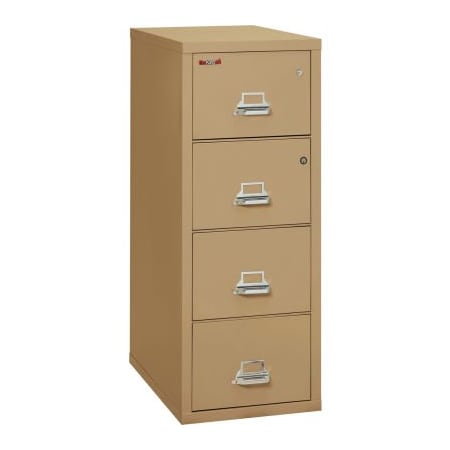 Fire King Fireking Fireproof 4 Drawer Vertical Safe-In-File Legal 20-13/16"Wx31-9/16"Dx52-3/4"H Sand 4-2131-CSASF